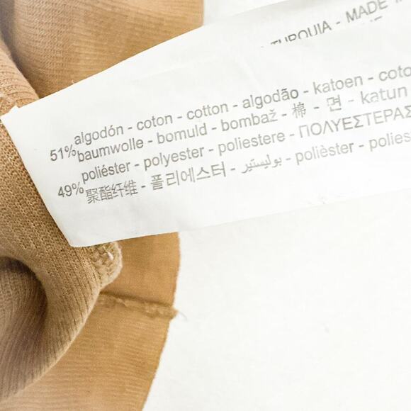 Zara Shoulder Pad Shaped Beige Light Brown Sleeveless Top SIze Small - Picture 3 of 5